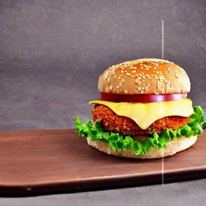 Vegie cheeze kurkure burger