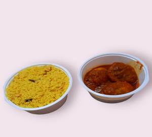 Basanti Polao [750Ml] With Egg Kosha [2Pcs] Combo