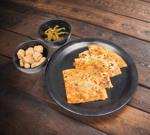 Matar Soya Keema Paratha