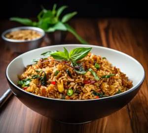 Veg Ginger Garlic Fried Rice