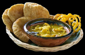 Hing Kochuri (4pcs) + Aloo Dum + Jalebi (2pcs)