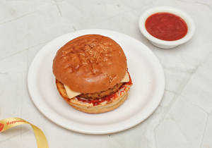 Aloo Tikki Cheese Burger