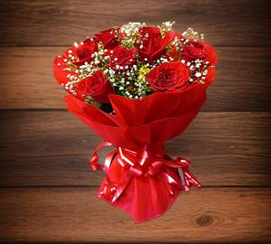 10 Red Rose Bouquet
