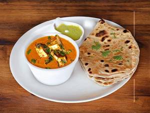 Kadai Paneer & Butter Roti