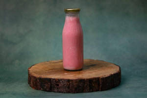 Strawberry Shake With Ice Cream Shake