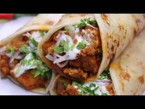 Butter Chicken Shawarma Roll