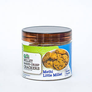 Baked Samai Methi Thattai ( Crisp Crackers ) 100 Gms - Vegan