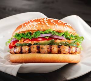 Veg tikki burger