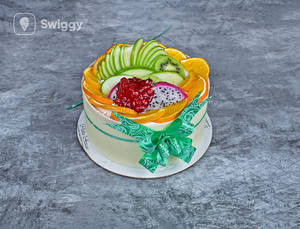 Fresh Fruit Half-kg Cake