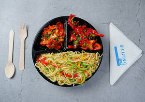 Dragon Prawn With Veg Chow