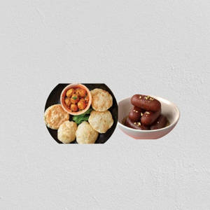 Loochi (4pcs) + Aloo Dum + Gullab Jamun 1pc