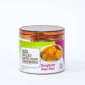 Baked Jowar Peri-peri Thattai (crisp Crckers)-100 G (vegan)