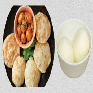Loochi (4pcs) + Aloo Dum + Rasgulla 2pcs