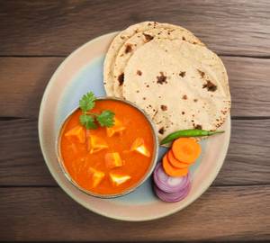 Shahi Paneer 250Ml With 2 butter Tawa Roti 