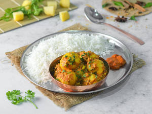 Dum Aloo Rice Meal