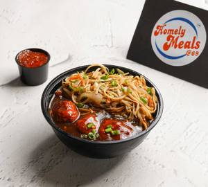 Veg Manchurian Noodles Bowl