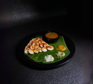 Ghee podi button idli