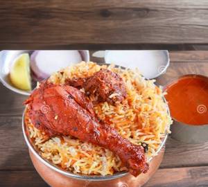 Hyderabadi Chicken Leg Biryani