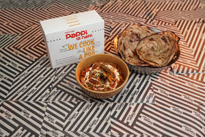 Karahi Paneer 300ml / Serves 1 + 2 Baby Lacha Paratha