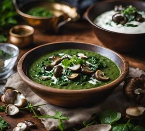Mushroom Palak
