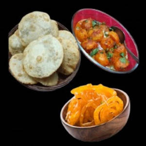 Radha Ballabhi (4pcs) + Aloo Dum + Jalebi (2pcs)