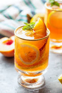 Peach iced tea