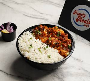Ghar Ki Aloo Gobi Rice Bowl