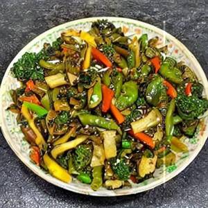 Stir-Fried Asian Vegetables With Tofu