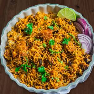 Malai soya chap biriyani