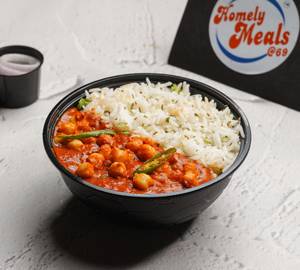 Punjabi Chhole Chawal Bowl