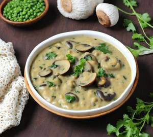 Mushroom Mutter Methi Malai
