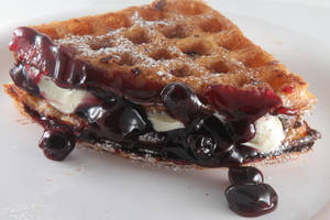 Blueberry Cream Cheese Waffle