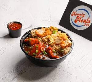 Chicken Manchurian Rice Bowl
