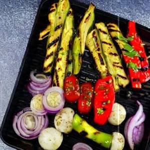 Grilled exotic vegetables