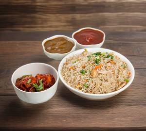 Veg Paneer Rice Combo