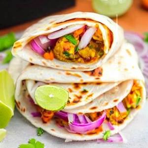 Aloo Tikki Cheese Wrap