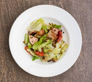 Dry Bamboo Shoot Salad With Smoke Pork