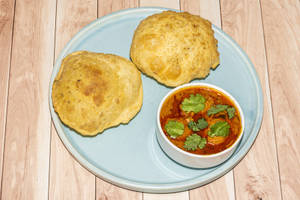 Big Kachori With Sabji [No Onion No Garlic] [2 Pieces]