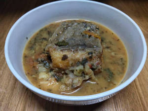 Fish Robu Dry Yam Leaves
