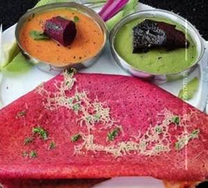 Beetroot dosa