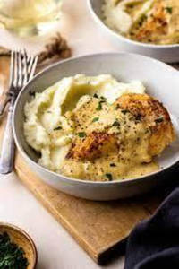 Mutton With Mashed Potato/sweet Potato
