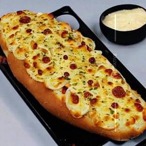 Chicken Salami Garlic Bread