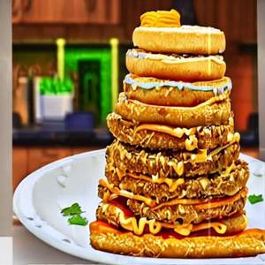 Cheesy Paneer Tower Burge