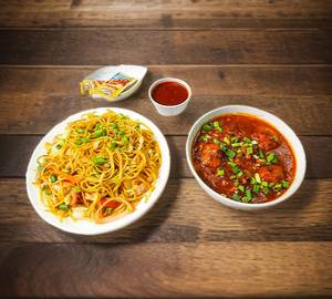 Veg Manchurian Noodles Combo