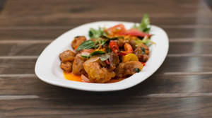 Prawns Basil Leaves