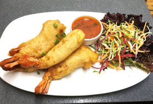 Golden Fried Prawns