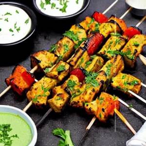 Mushroom Tikka Garlic Bread