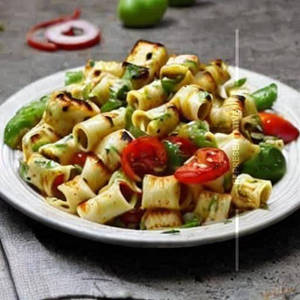Grilled Paneer Pasta Salad