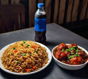 Veg Manchurian Rice Combo