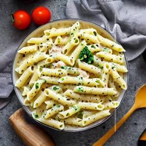 White Sauce  Fusilli Pasta